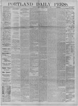 Portland Daily Press: October 09,1882