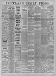 Portland Daily Press: October 16,1882