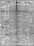 Portland Daily Press: October 17,1882
