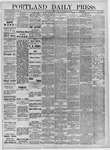 Portland Daily Press: October 24,1882