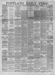 Portland Daily Press: November 01,1882