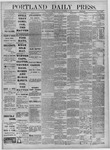 Portland Daily Press: November 14,1882