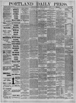 Portland Daily Press: November 16,1882