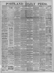 Portland Daily Press: November 20,1882