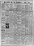 Portland Daily Press: November 30,1882