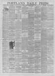 Portland Daily Press: January 25,1882