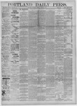 Portland Daily Press: March 21,1883