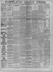 Portland Daily Press: March 22,1883