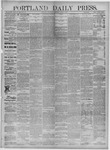 Portland Daily Press: June 06,1883