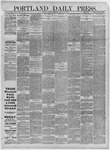 Portland Daily Press: August 27,1883