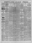 Portland Daily Press: August 31,1883