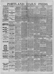 Portland Daily Press: September 13,1883