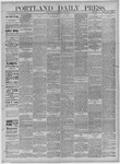Portland Daily Press: September 28,1883