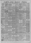 Portland Daily Press: October 12,1883