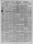 Portland Daily Press: October 30,1883