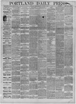 Portland Daily Press: November 09,1883