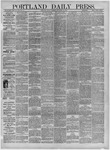 Portland Daily Press: November 16,1883