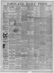 Portland Daily Press: November 22,1883