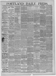 Portland Daily Press: November 23,1883