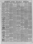 Portland Daily Press: January 03,1884