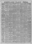 Portland Daily Press: January 12,1884