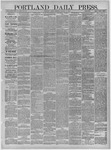 Portland Daily Press: January 18,1884