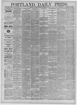 Portland Daily Press: February 28,1884