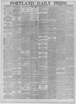 Portland Daily Press: March 03,1884