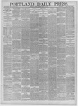 Portland Daily Press: March 10,1884