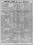 Portland Daily Press: March 11,1884