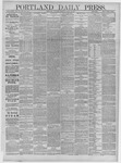 Portland Daily Press: March 13,1884