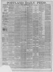 Portland Daily Press: March 14,1884