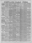 Portland Daily Press: March 20,1884