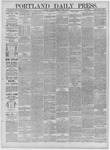 Portland Daily Press: March 22,1884