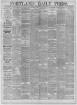 Portland Daily Press: March 27,1884