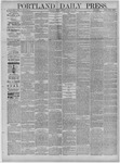 Portland Daily Press: March 28,1884