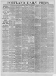 Portland Daily Press: March 29,1884