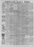 Portland Daily Press: March 31,1884