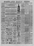 Portland Daily Press: October 09,1884