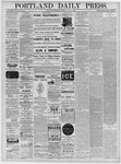 Portland Daily Press: October 10,1884