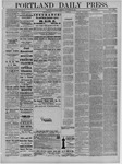 Portland Daily Press: October 11,1884