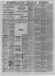 Portland Daily Press: October 14,1884