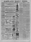 Portland Daily Press: October 21,1884