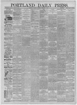 Portland Daily Press: October 29,1884