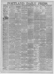 Portland Daily Press: October 30,1884