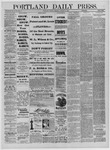 Portland Daily Press: November 01,1884