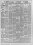 Portland Daily Press: November 03,1884