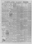 Portland Daily Press: November 04,1884