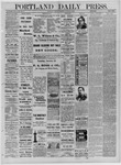 Portland Daily Press: November 06,1884