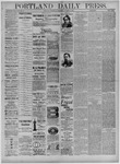 Portland Daily Press: November 07,1884